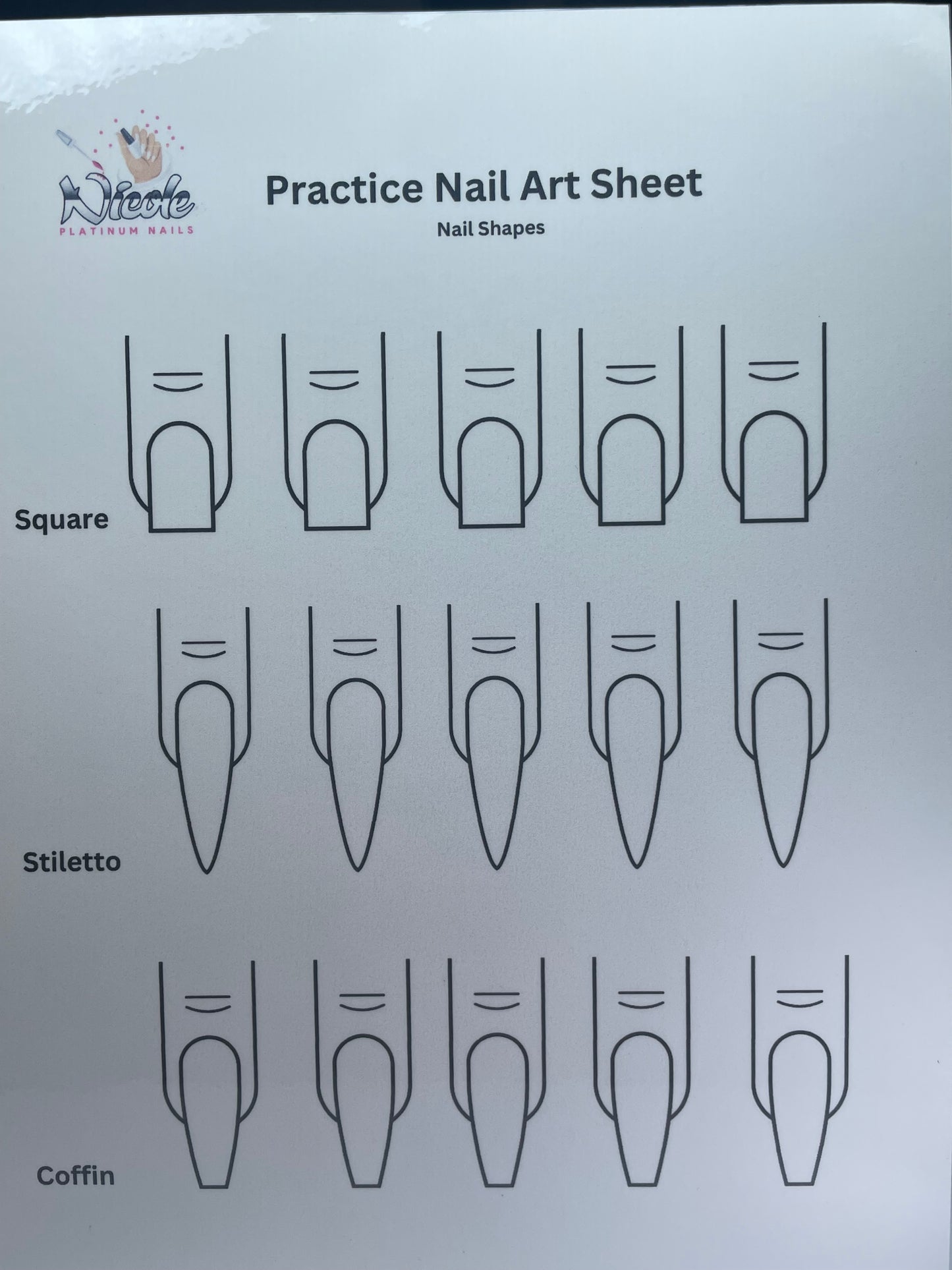 Practice Nail Art Book